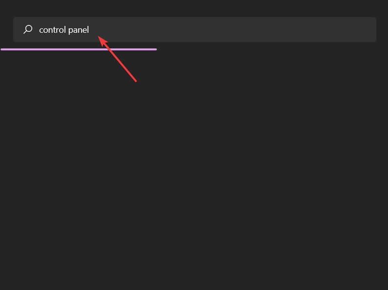 Поиск Панели управления в Windows