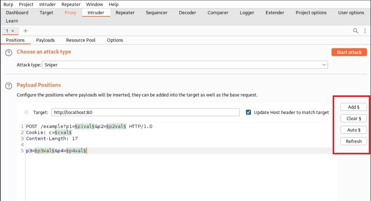 Add Clear Auto и Refresh в Intruder