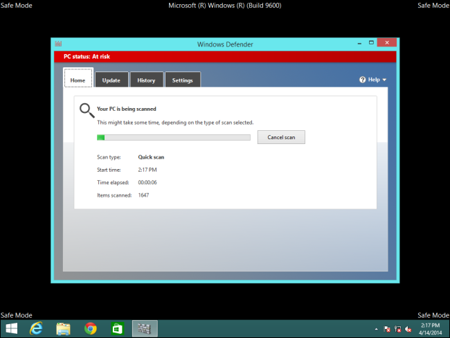 Очистка заражённого ПК вне Windows