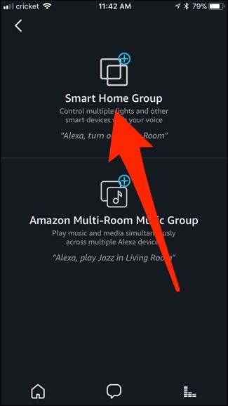 Изображение: выбор Smart Home Group при создании группы