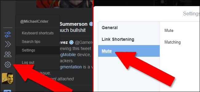 Страница настроек Better TweetDeck с опцией регулярных выражений