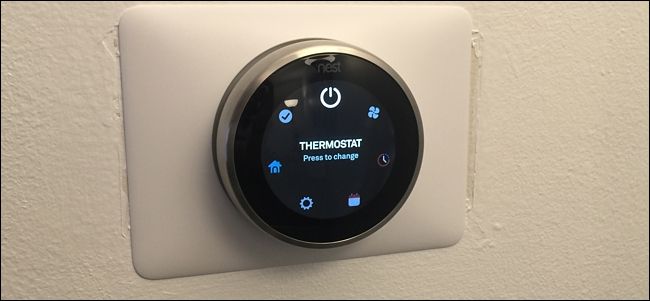Основное меню термостата Nest на экране устройства
