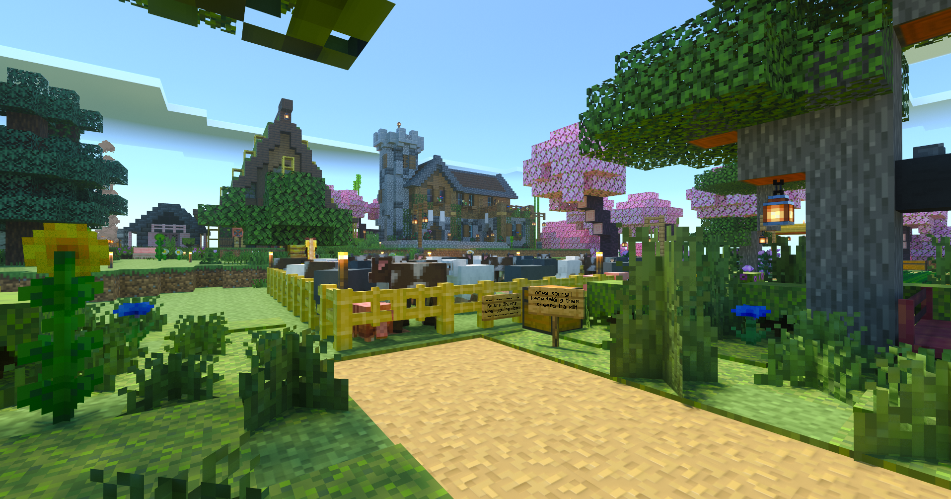 Скриншот из Minecraft: Bedrock Edition.