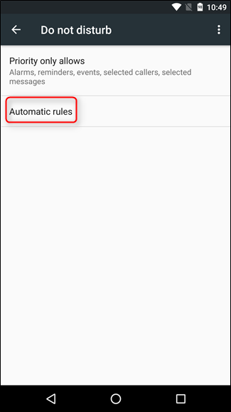 Добавление расписания — Stock Android