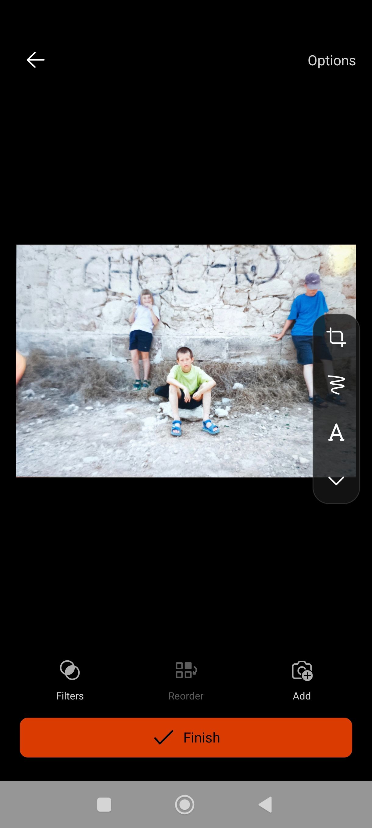 Microsoft Lens: результат скана с пометкой о качестве