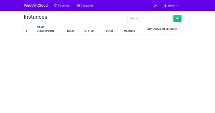 Панель управления WebVirtCloud