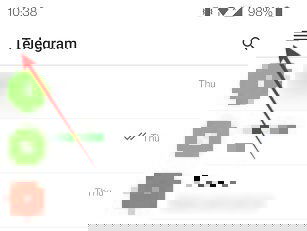 Гамбургер-меню на мобильном