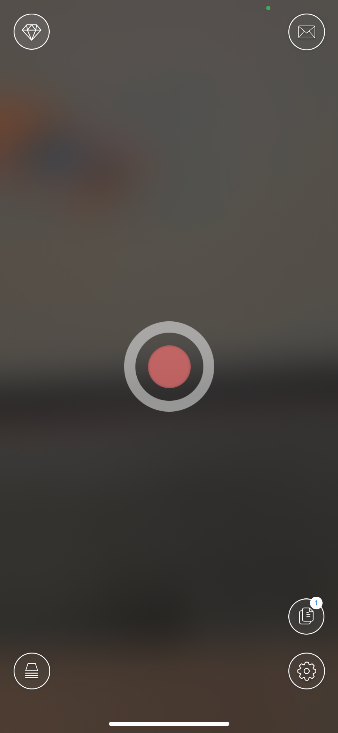 Большая кнопка записи в PauseCam