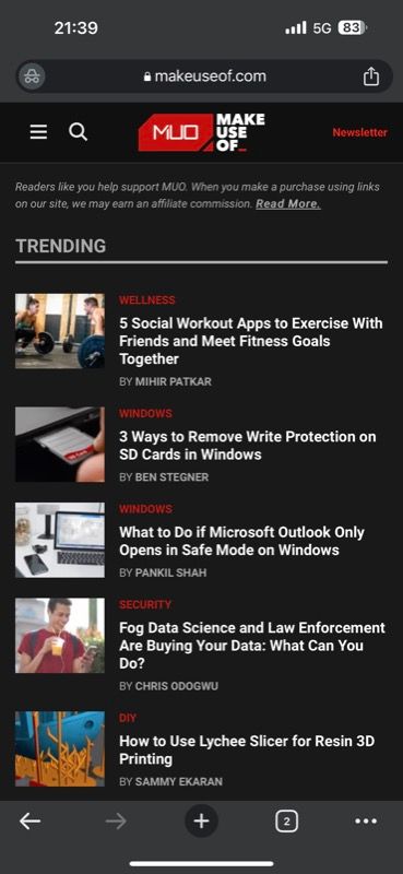 Google Chrome на iPhone