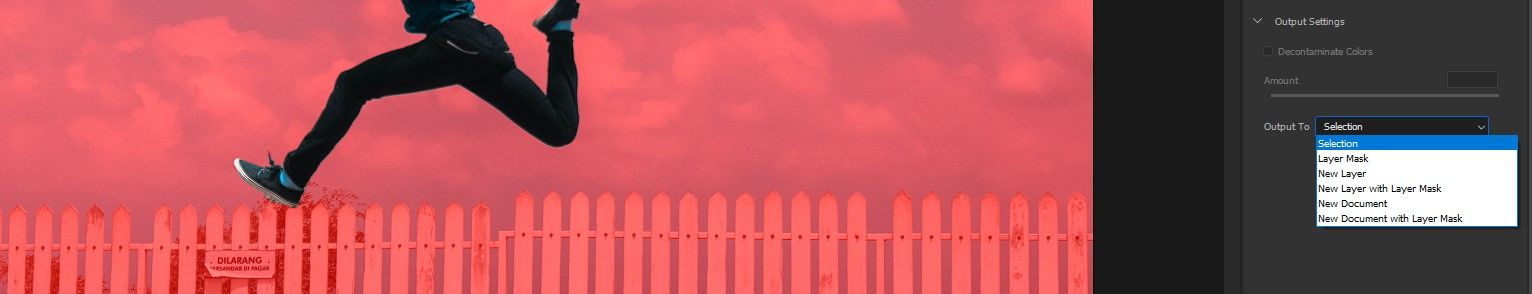 Параметры вывода маски