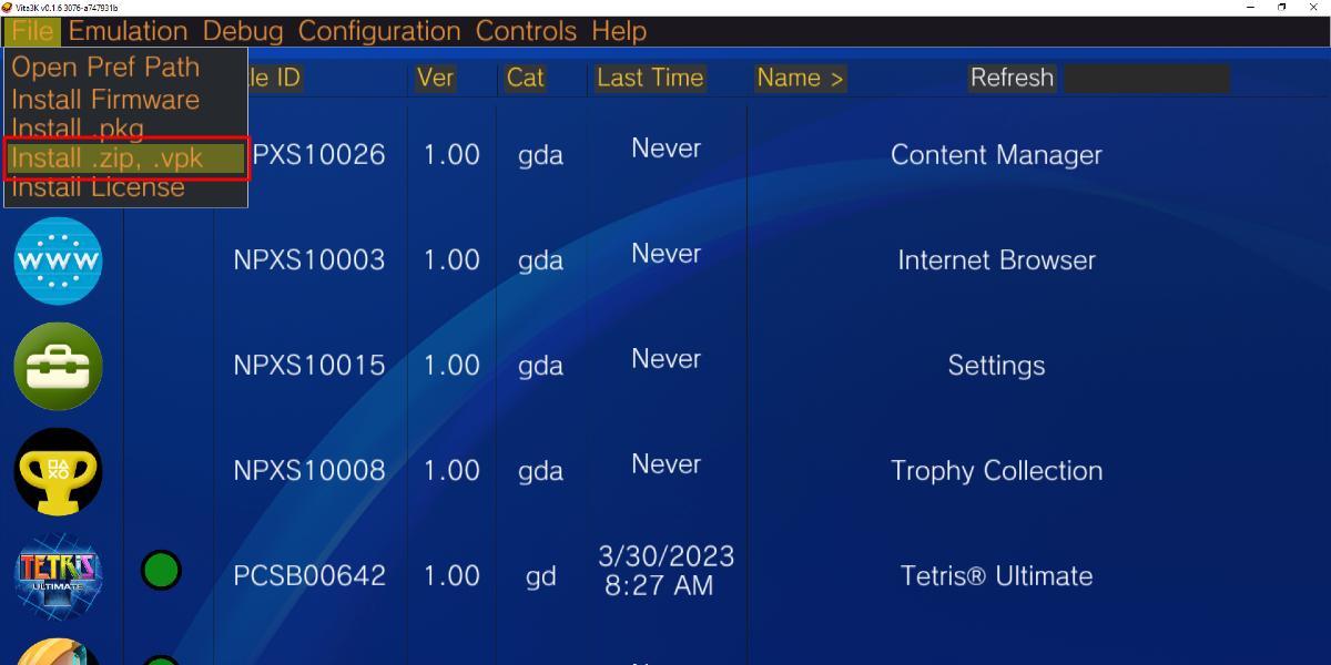 Vita3k Installzipvpk