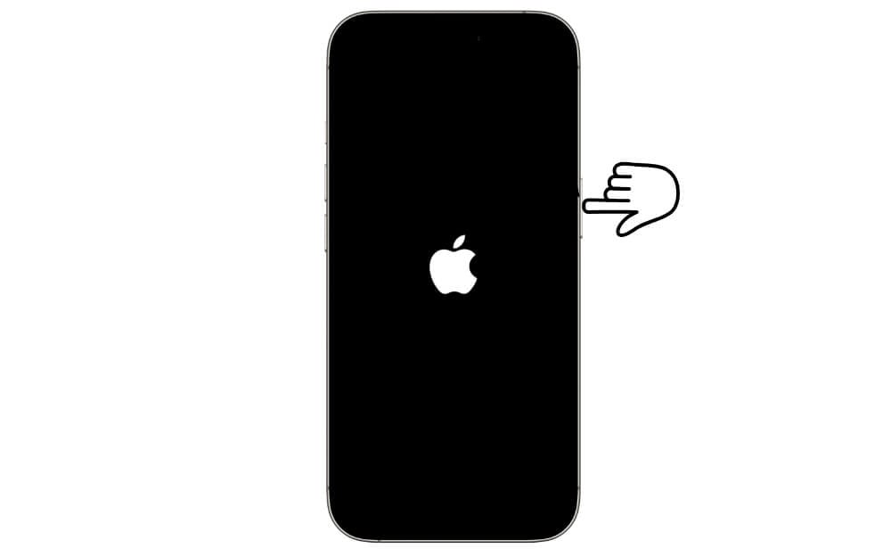 Apple‑Logo beim Neustart eines iPhones