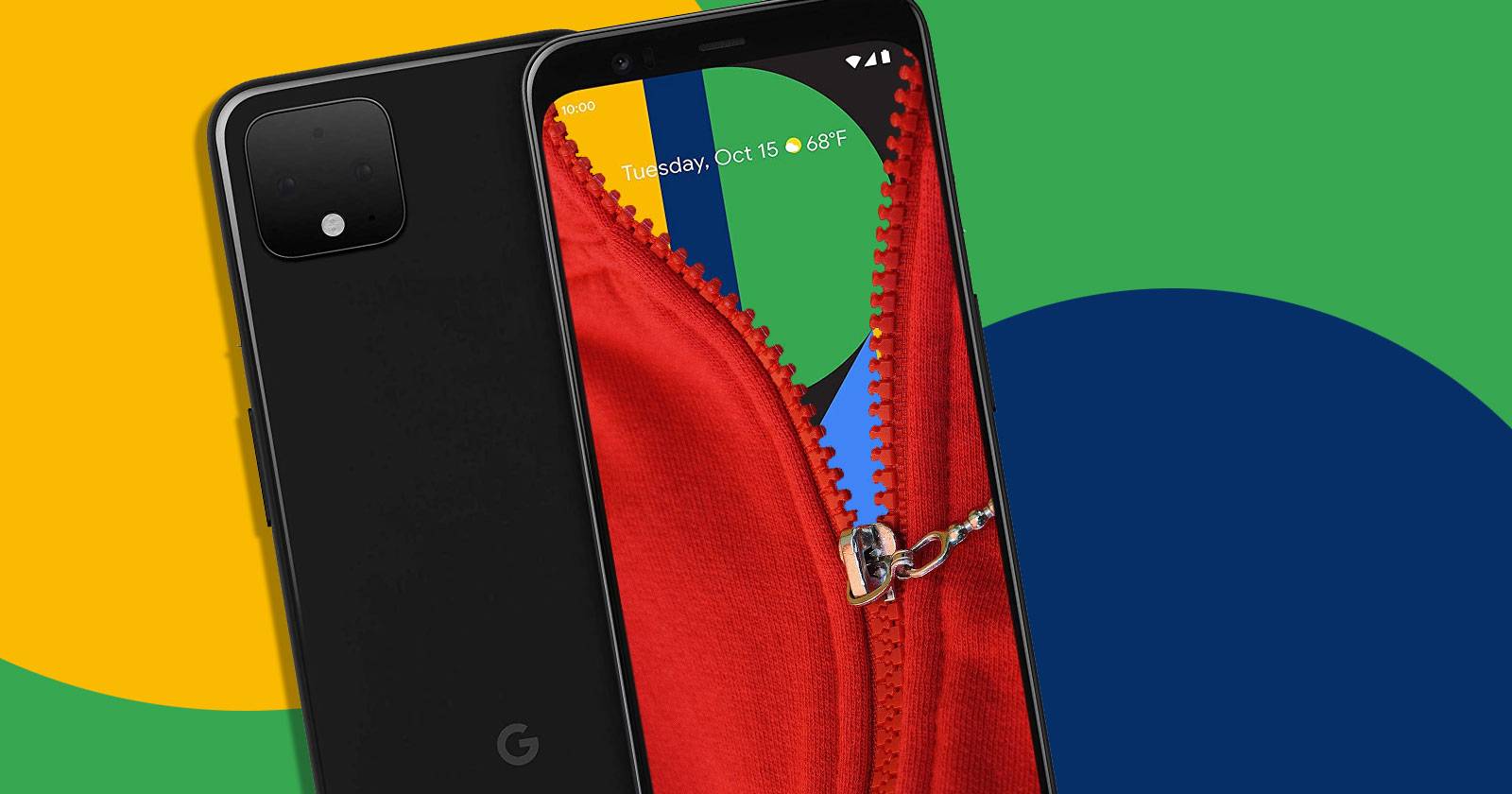 Открытие ZIP-файла на Android, показывается интерфейс приложения Files by Google и список архивов