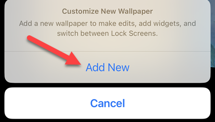 Нажмите «Добавить новый».