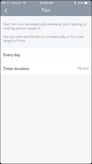 Параметры Every day и Timer duration в приложении