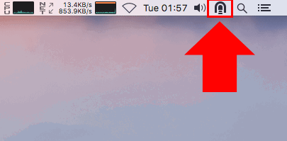Иконка Tunnelblick для доступа к деталям