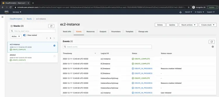 Удаление стека