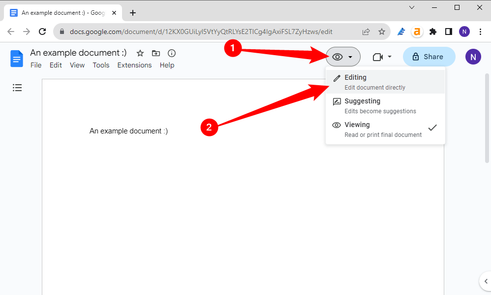 Нажмите иконку глаза и выберите 