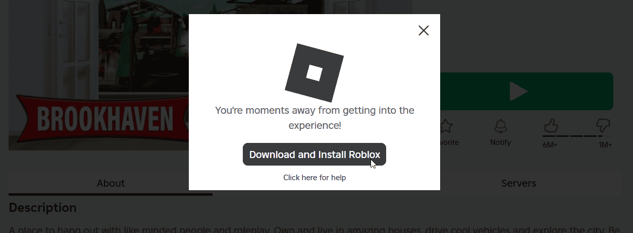 скачивание и установка Roblox
