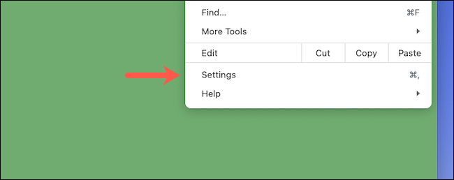 Переход в Настройки Google Chrome