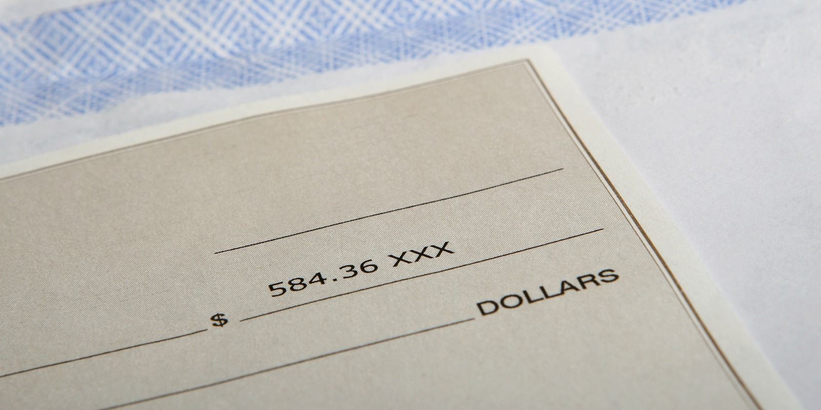 Образец банковского чека