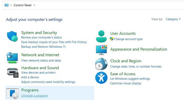 Панель управления: удаление программ для освобождения места и ресурсов