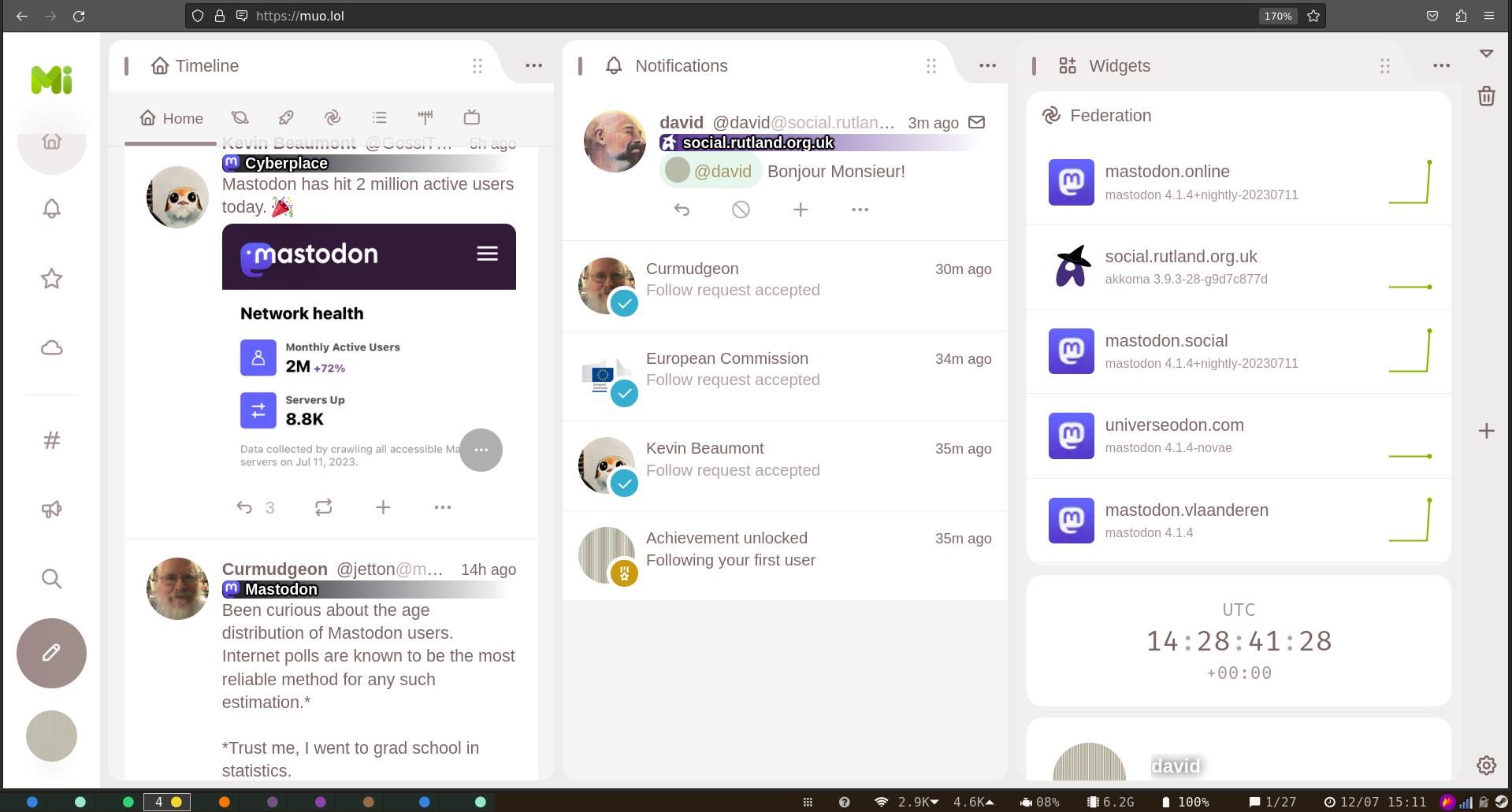 интерфейс misskey