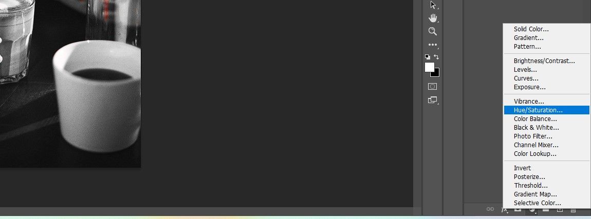 создать второй корректирующий слой Оттенок/Насыщенность