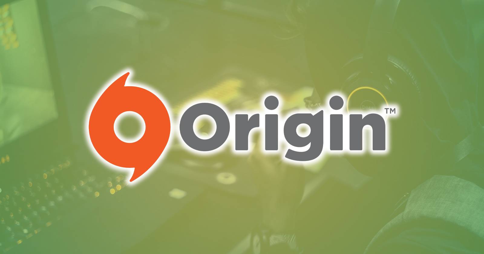 origin store and gamer on PC