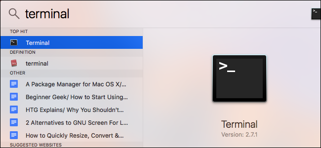 Открытое окно Terminal с командой поиска процессов