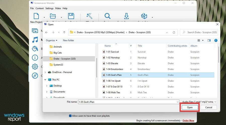 Прослушивание трека через превью в программе