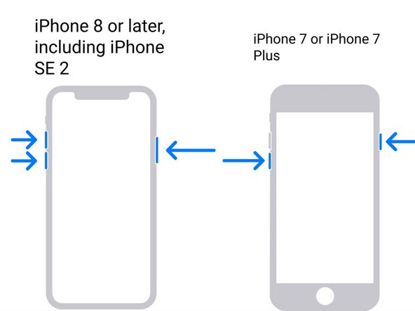 Экран режима восстановления на iPhone