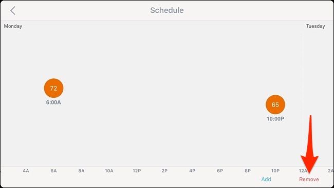 Удаление записи в расписании