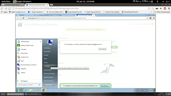 Управление удалённым рабочим столом через Chrome Remote Desktop