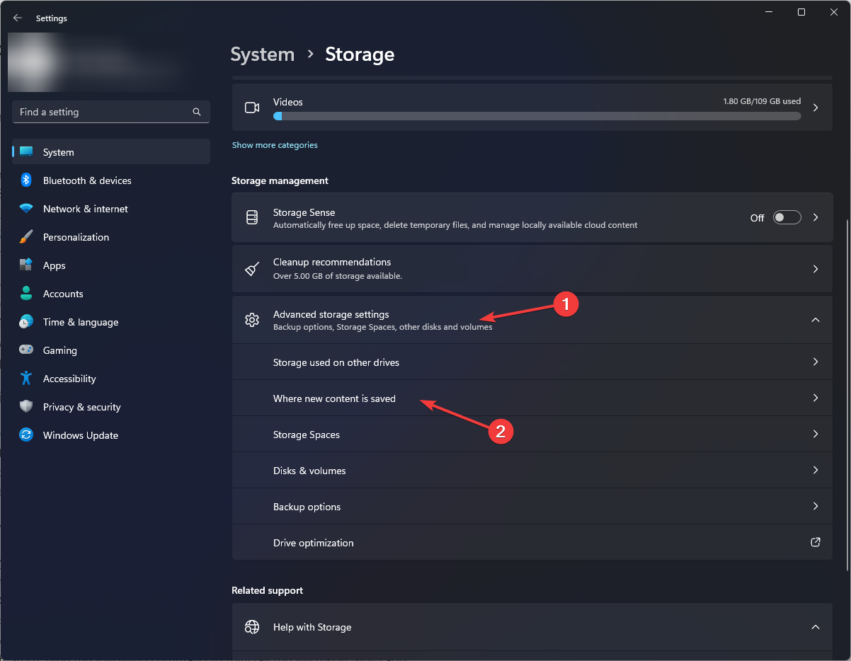 Куда сохраняется новый контент