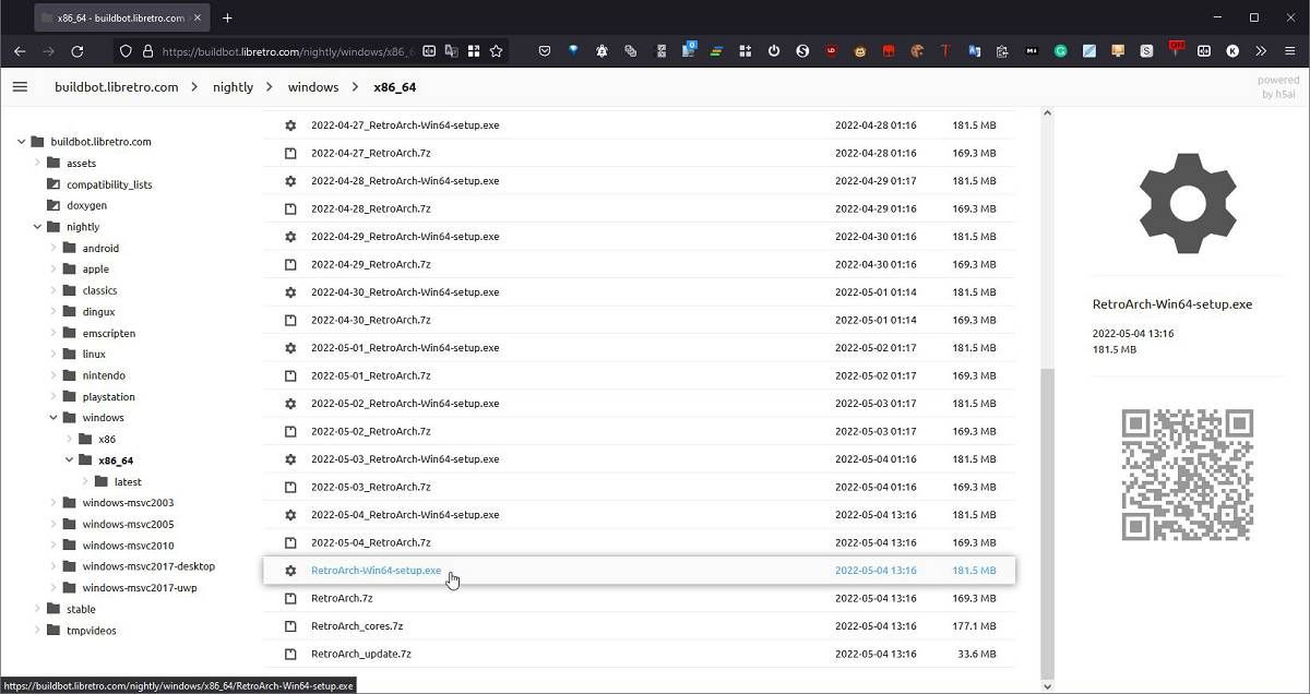 Buildbot: папки Windows и x86_64