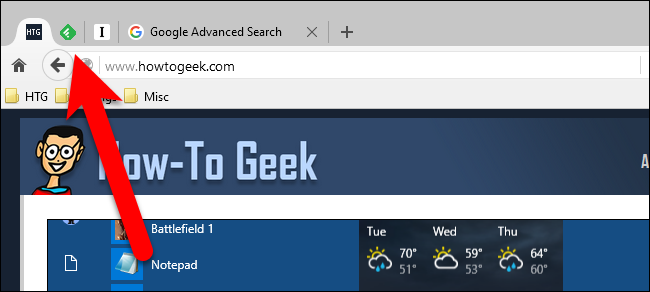 Закреплённые вкладки в Firefox