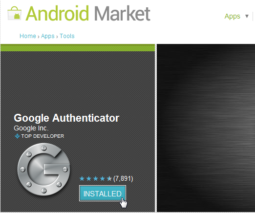 Google Authenticator в магазине Android