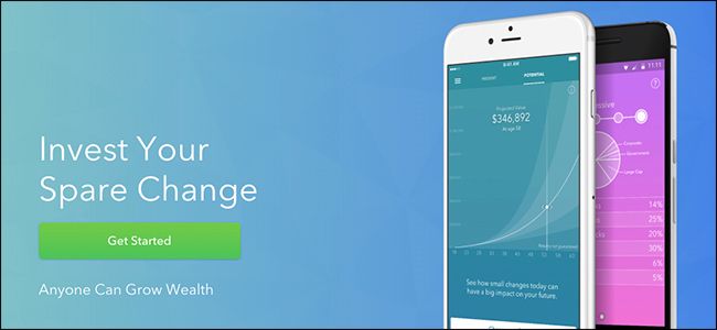 Интерфейс приложения Acorns — автоматические инвестиции со сдачей