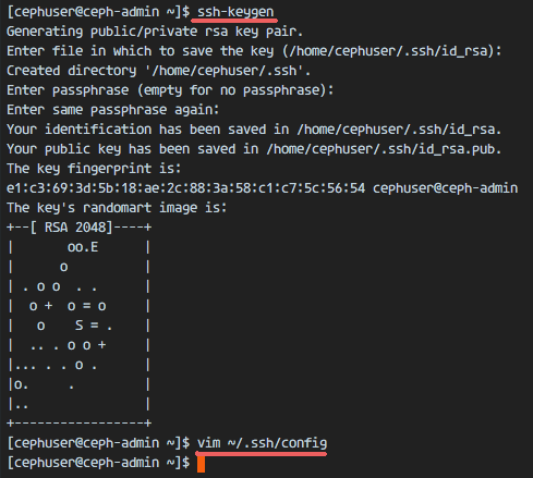Генерация SSH-ключа и копирование на узлы
