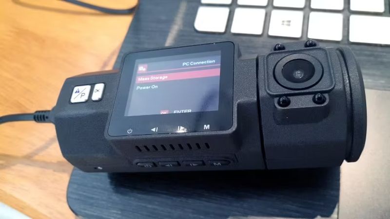 Dashcam connected to PC as a USB device