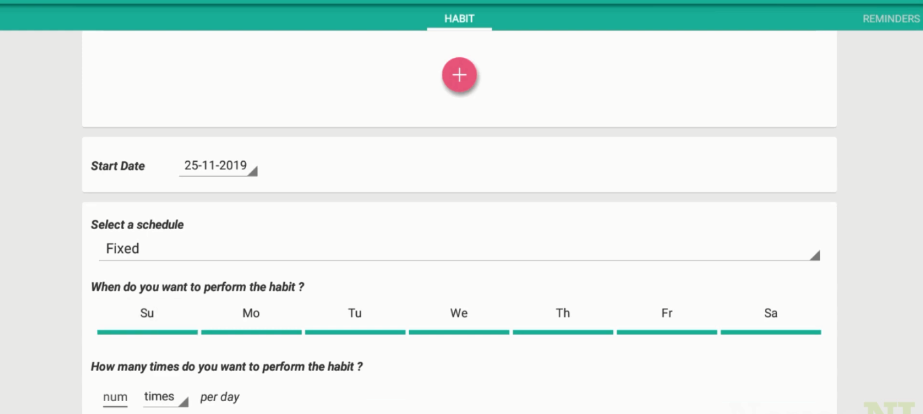 HabitHub Reminder Feature