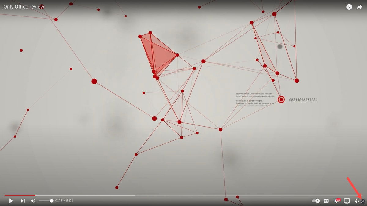 Значок Live Text для видео