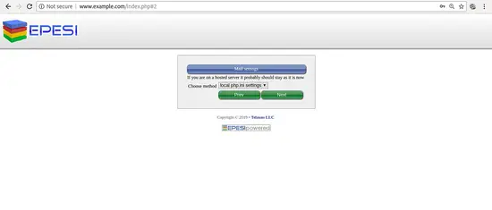 Настройки почты в EPESI