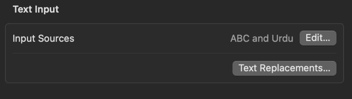 Параметры клавиатуры на Mac