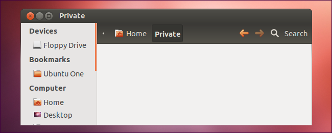 Пустая точка монтирования Private означает, что том не смонтирован