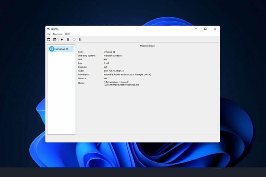 Установка Windows 11 в QEMU