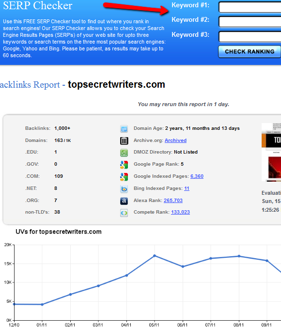 Интерфейс Domain‑Pop с обзором входящих доменов