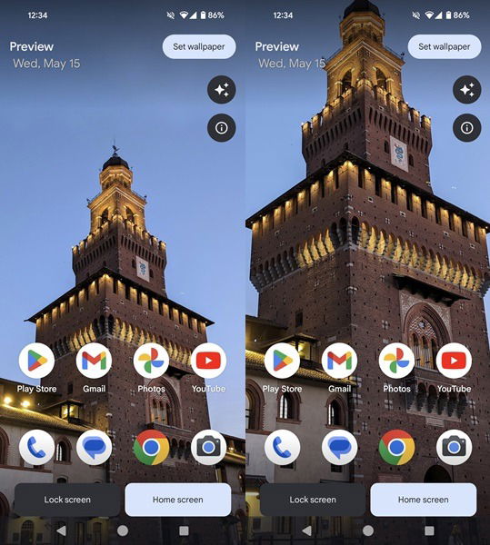 Сравнение обоев: отредактированное изображение против оригинала
