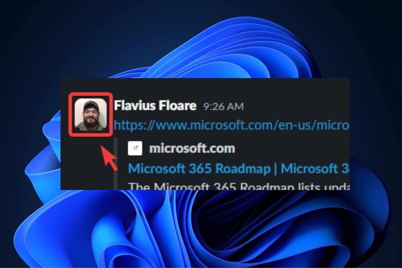 Нажмите на фото профиля в Slack, чтобы открыть панель профиля